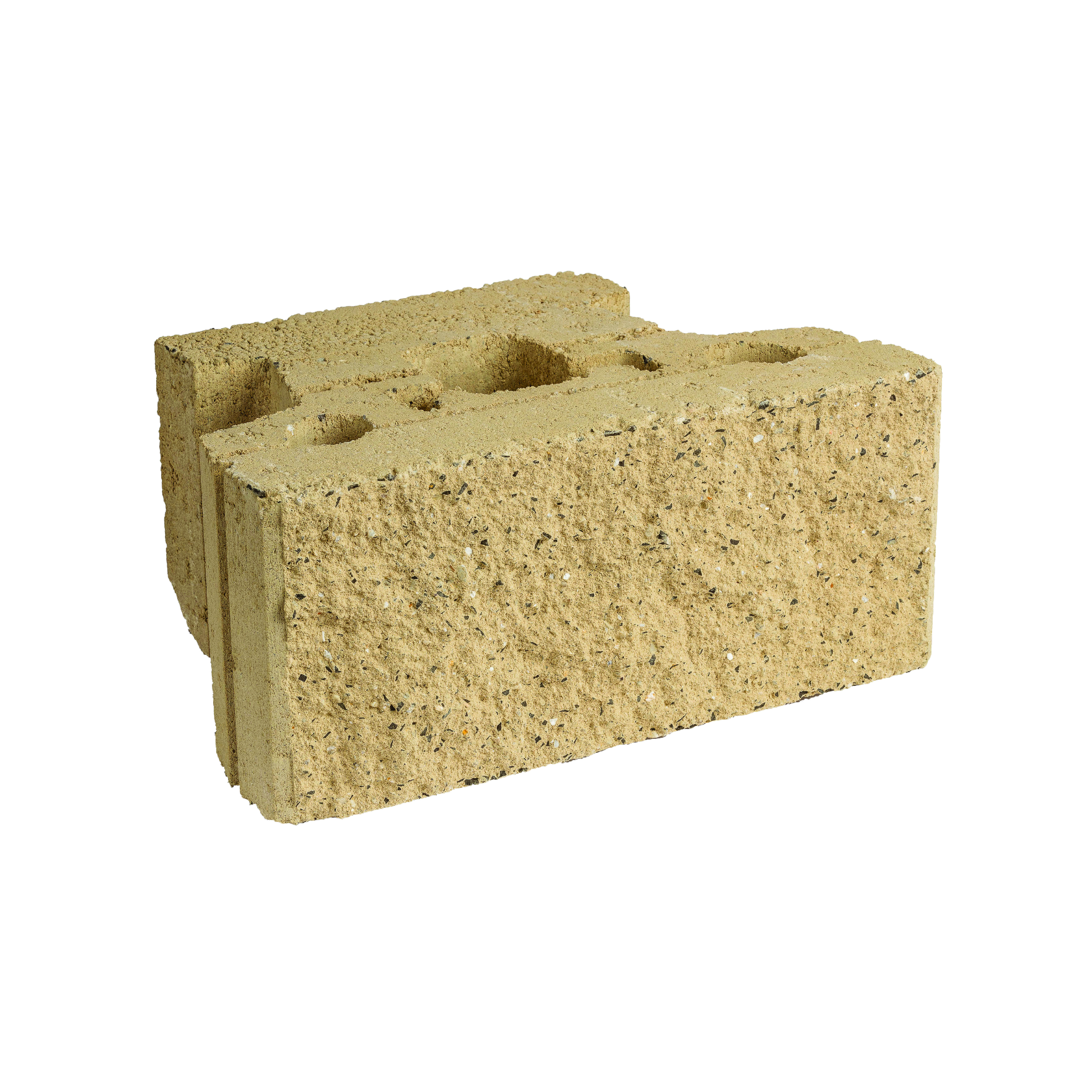 Interlocking Flushface Retaining Wall Block Almond 455 x 315 x 200mm